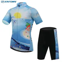 XINTOWN для верховой езды одежда для велоспорта на открытом воздухе Ropa Ciclismo велосипед для детей Одежда для мальчиков и девочек на велосипеде велосипедные кофта и шорты наборы для ухода за кожей