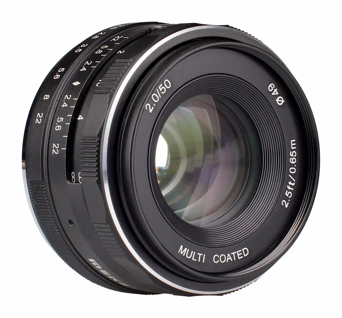 50 мм диафрагмой и ручной фокусировкой APS-C для Canon EOSM ef m Nikon1 sony e крепление a7 a6500 Fuji FX xt3 m43 gh4 em1 em5 камера