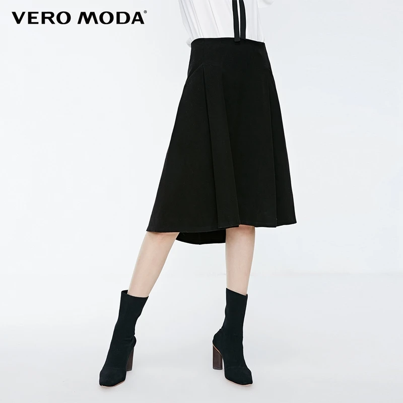 Vero Moda Новая женская OL Стиль нерегулярный пошив боковой карман средняя посадка юбка | 31841G512