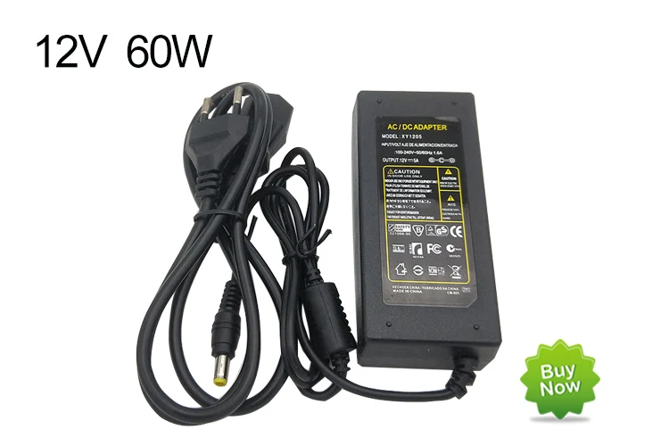 12V 5A 60W 110 V-220 V трансформатор освещения, высококачественный светодиодный драйвер для полосы 8520 5730 7020 5050 питания