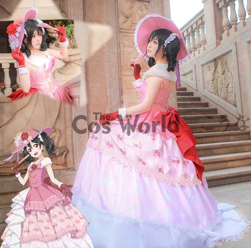 

Love Live School Idol Project Yazawa Nico Dancing Party Dresses Court Full Dress Uniform Outfit Anime Cosplay Costumes