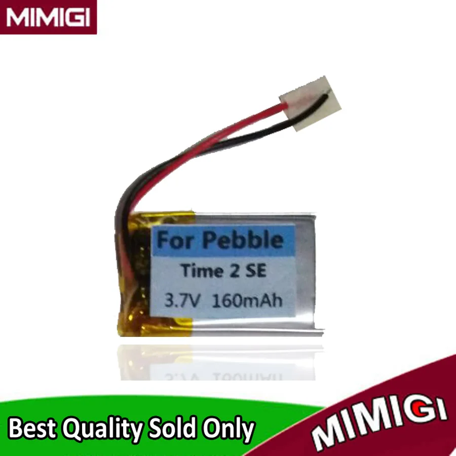

Original Replace 160mAh Battery For Pebble Time 2 SE II 2nd Smart Watch Polymer Rechargeable Accumulator AKKU