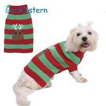 Модная зимняя одежда для собак, одежда для рождественских праздничных домашних животных, свитер для собак, кошек, щенков, оленей, одежда для собак, пальто, 1 шт