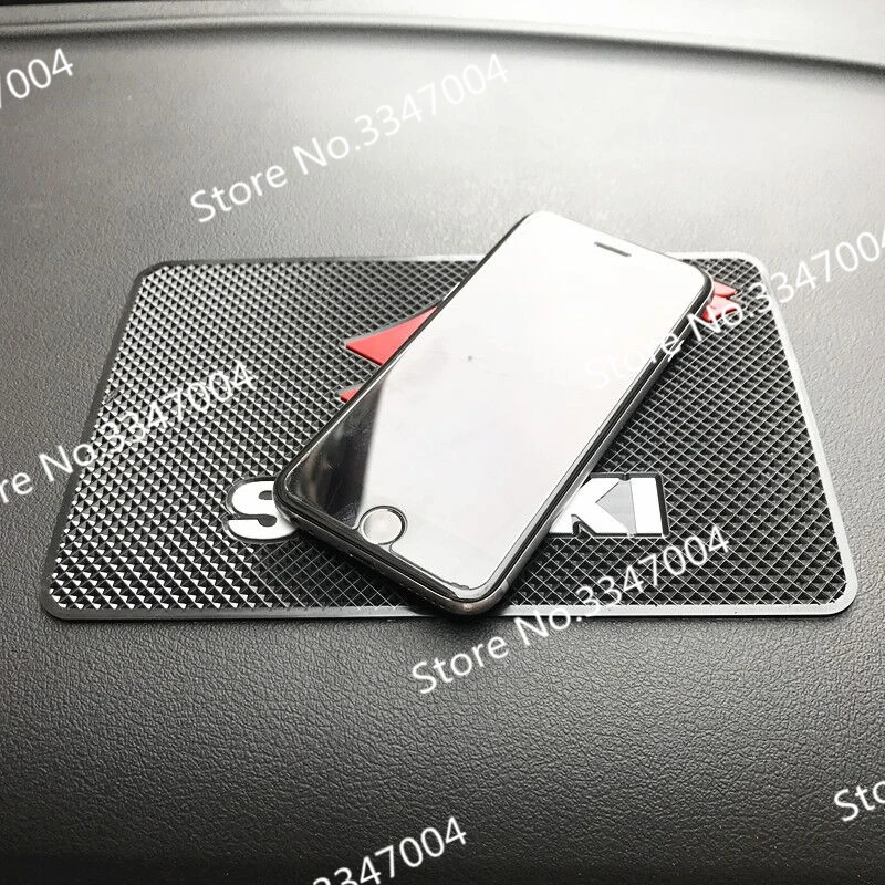 

1pc Anti-slip Mat Non Slip Pad With Car Logo For SUZUKI JIMNY GRAND VITARA IGNIS KIZASHI
