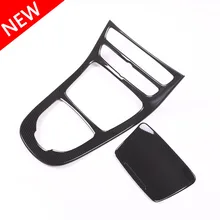 For Mercedes Benz W213 E Class 2016 2017 ABS Plastic Carbon Fiber Color Console Gear Panel Frame Cover Trim Stickers AMG Newest