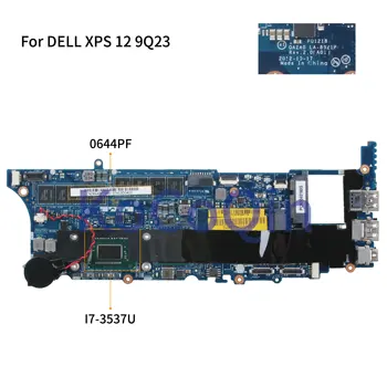 شراءKoCoQin اللوحة الأم لأجهزة الكمبيوتر المحمول ديل XPS 12 9Q23 كور I7-3537U 8G RAM اللوحة الرئيسية 0644PF CN-0644PF QAZA0 LA-8821P SR0XG وحدة المعالجة المركزية
