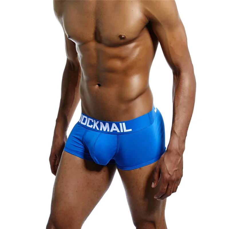 JOCKMAIL Брендовое Мужское нижнее белье трусы Боксеры Гей пенис мешок cueca calzoncillos hombre мужские шорты-боксеры пижамы трусики для женщин