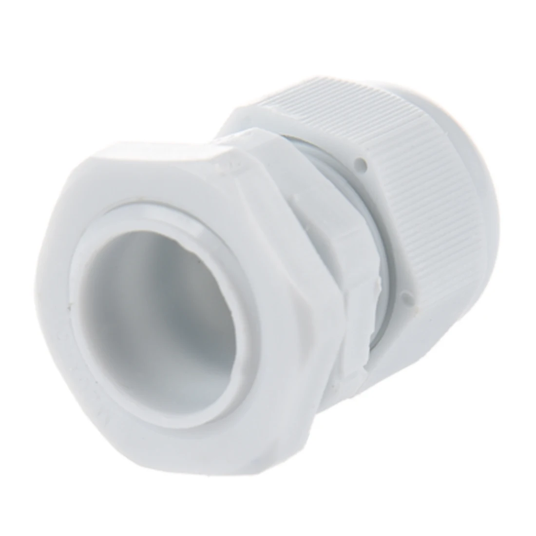 THGS 8 pieces waterproof connector plastic white cable gland lock nut