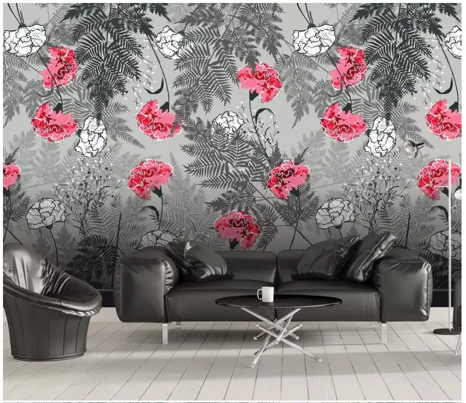

Custom photo wallpaper 3d murals wallpaper for walls 3 d European style flowers trees background wall papers for living room