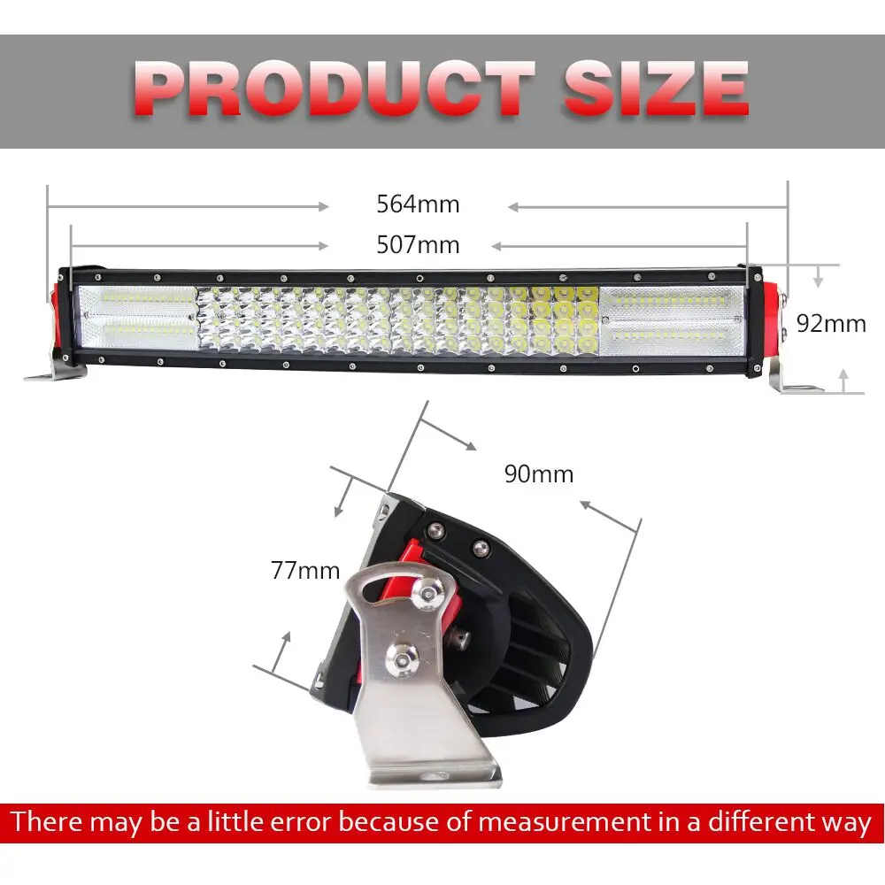 CO LIGHT светодиодный световой бар 2" 8D прямой 384 Вт 4 ряда рабочий свет 12 В для 4x4 грузовик ATV Лодка Автомобильная крыша внедорожное автоматическое автомобильное освещение бар