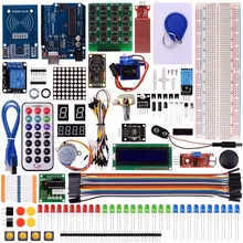 Miroad RFID Master Kit with Motor Servo, LCD, Various Sensors for Arduino IDE AVR MCU Learner Compatible With Arduino UNO R3 K6