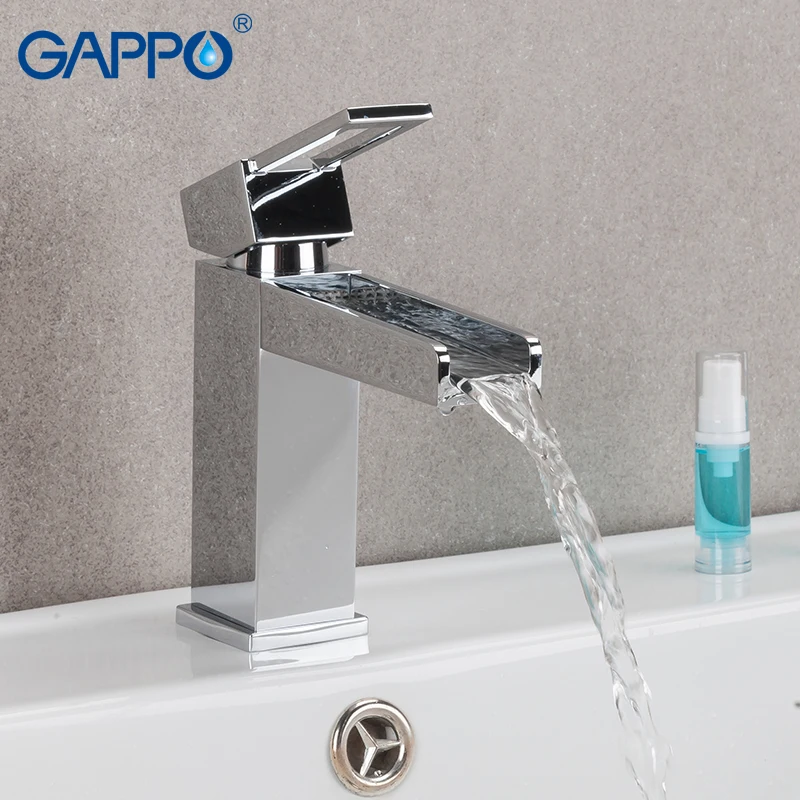 

GAPPO Basin Fauce waterfall deck mounted sink faucet basin mixer taps for bathroom single handle dual control griferia torneira