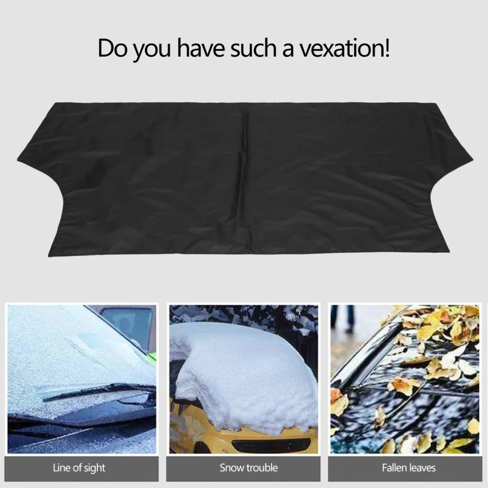 

New Portable Car Snow Cover Magnetic Windshield Cover Sun Shield Snow Ice Frost Freeze Protector Light Front Windshield Cover