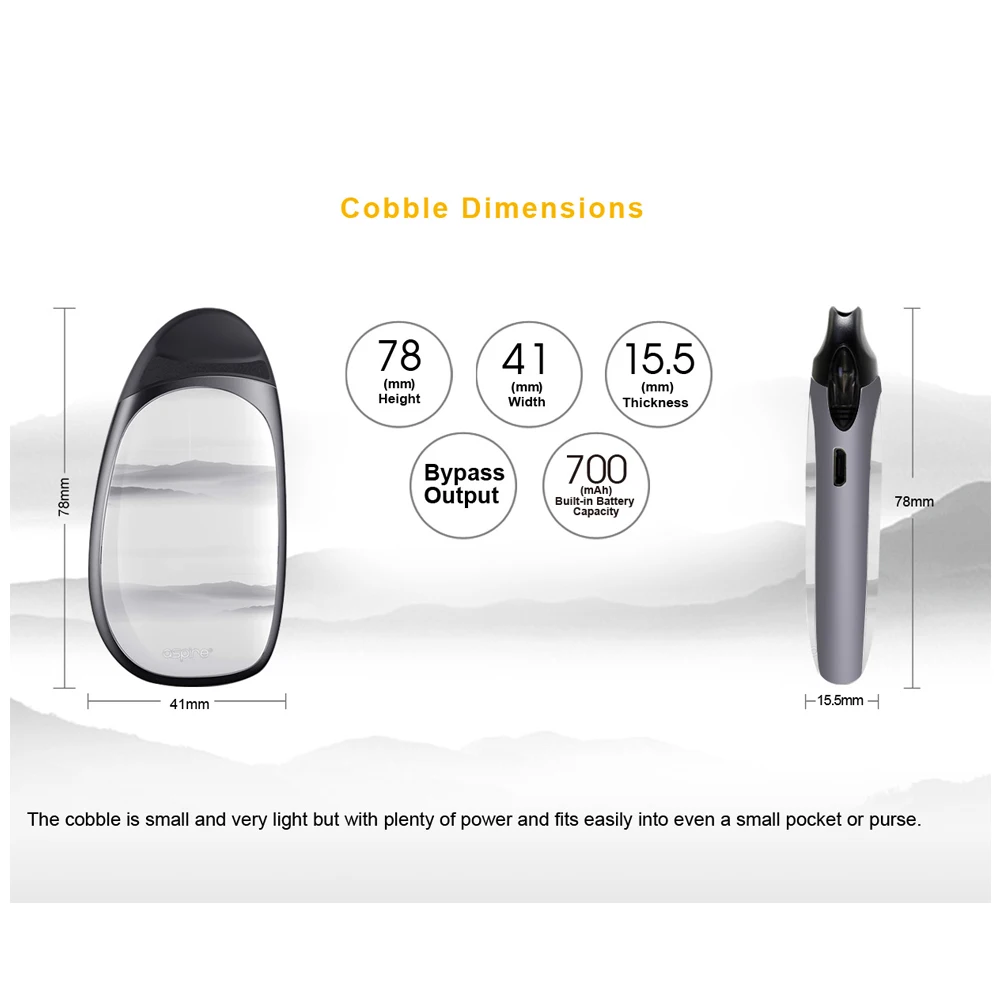 Бесплатный подарок оригинальный комплект Aspire cobble с 3 стручками aspire aio vape pod