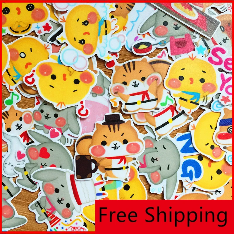 40 pcs animal world personalized scrapbook Stickers scrapbooking material sticker happy planner craft Diary vellum | Дом и сад