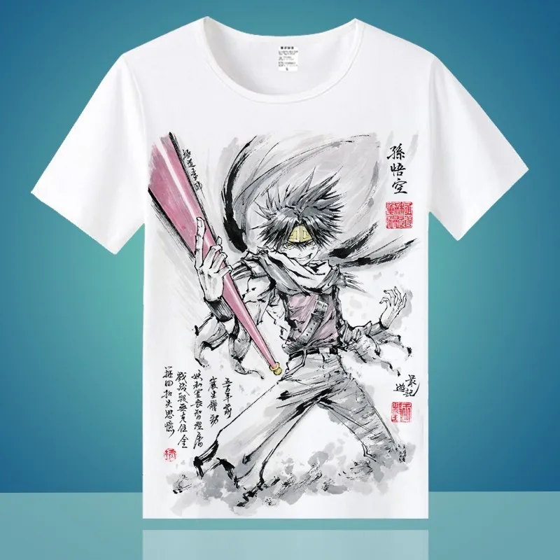 Повседневная футболка с аниме атака на Титанов 3 Touken Ranbu Online Saiyuki, мужские и женские футболки, модная футболка с коротким рукавом - Цвет: 15