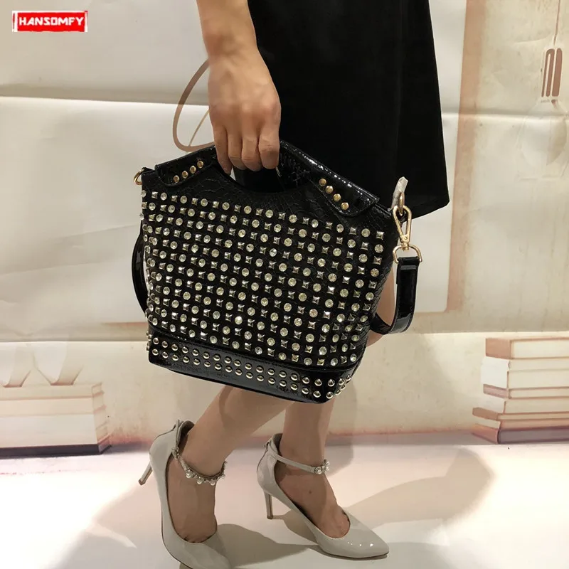 

2019 Luxury fashion diamonds women handbag female crossbody bag rhinestone shoulder Messenger bag ladies slung evening bags