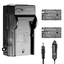 Neewer Li-ion Battery and Charger Kit for LED Light and Sony HandyCams,Nanguang,Polaroid Lights Using NP-F550/F570 Batteries