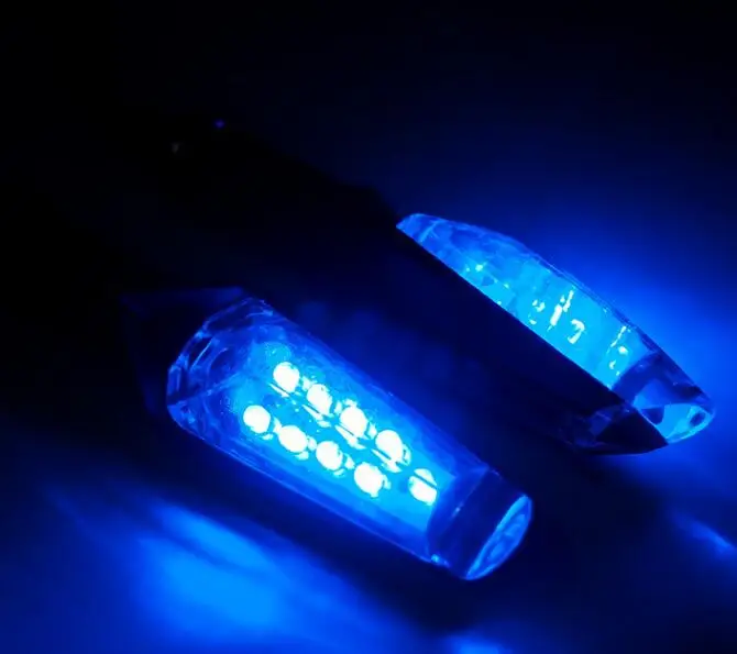 12V Motorcycle LED Universal Type Turn Signal Light Super Bright Blue
