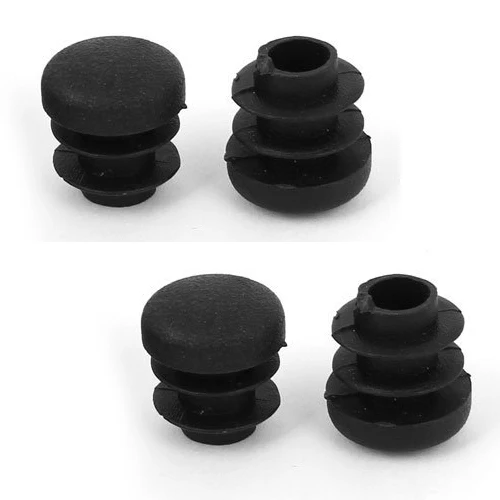 Hot Sale Chair Table Legs Plug 14mm Diameter Round Plastic Cover Thread Inserted Tube 12 PCS