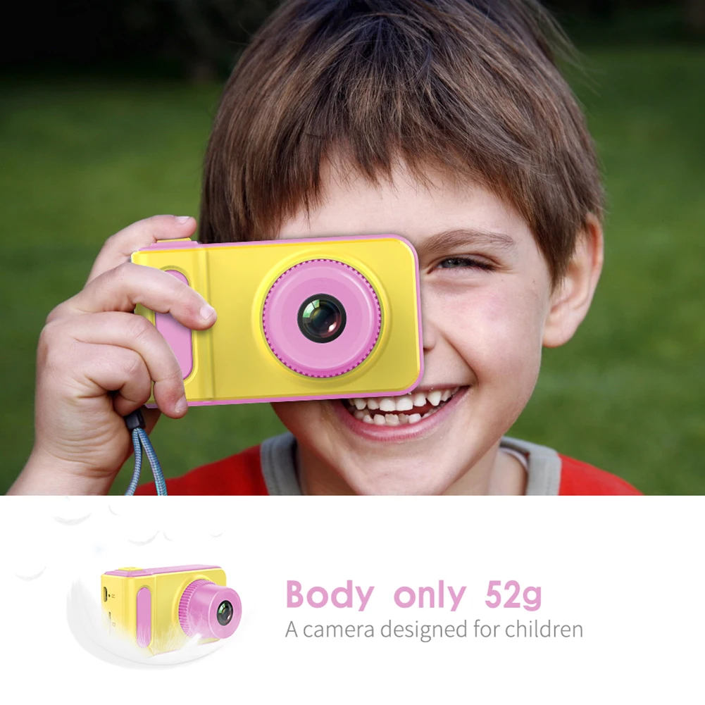 Детская камера спортивные двойные линзы цифровой анти-встряхивание видео рекордер игрушка дети праздник день рождения мини прекрасные