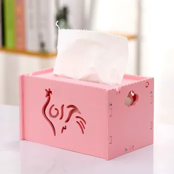 

Bathroom toilet paper box tissue box multi-function household living room coffee table remote control storage box lo112502