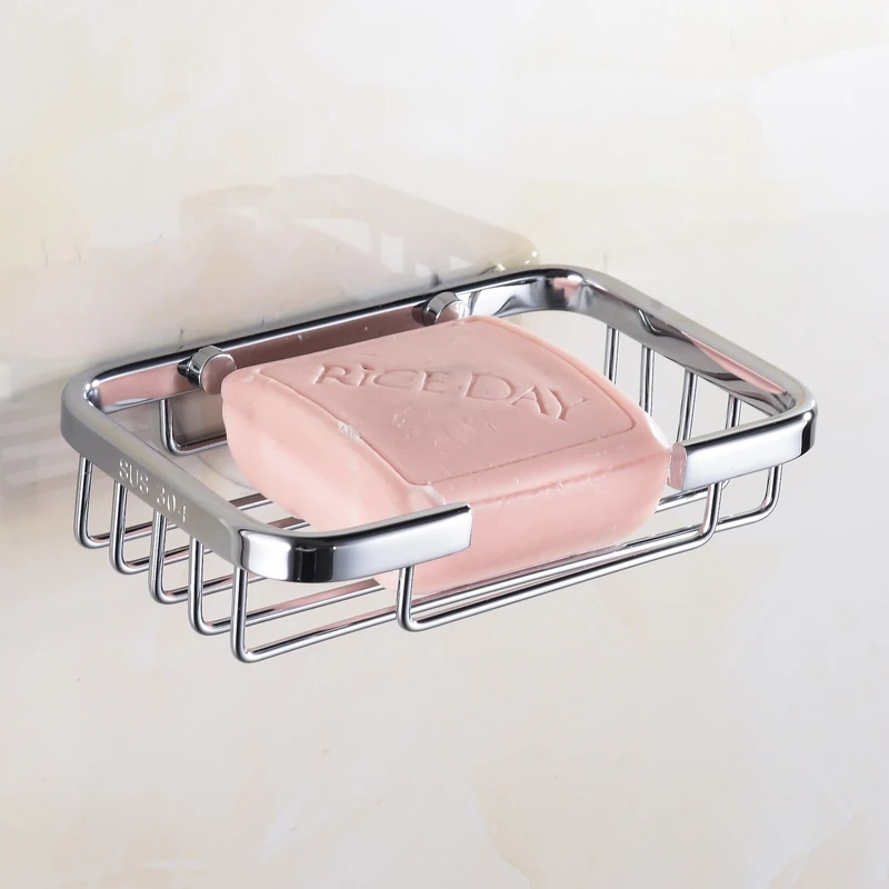 

Chrome Finished Wall Mount 304 Stainless Steel Bathroom Soap Basket Soap dish Bathroom accessories,High quality style