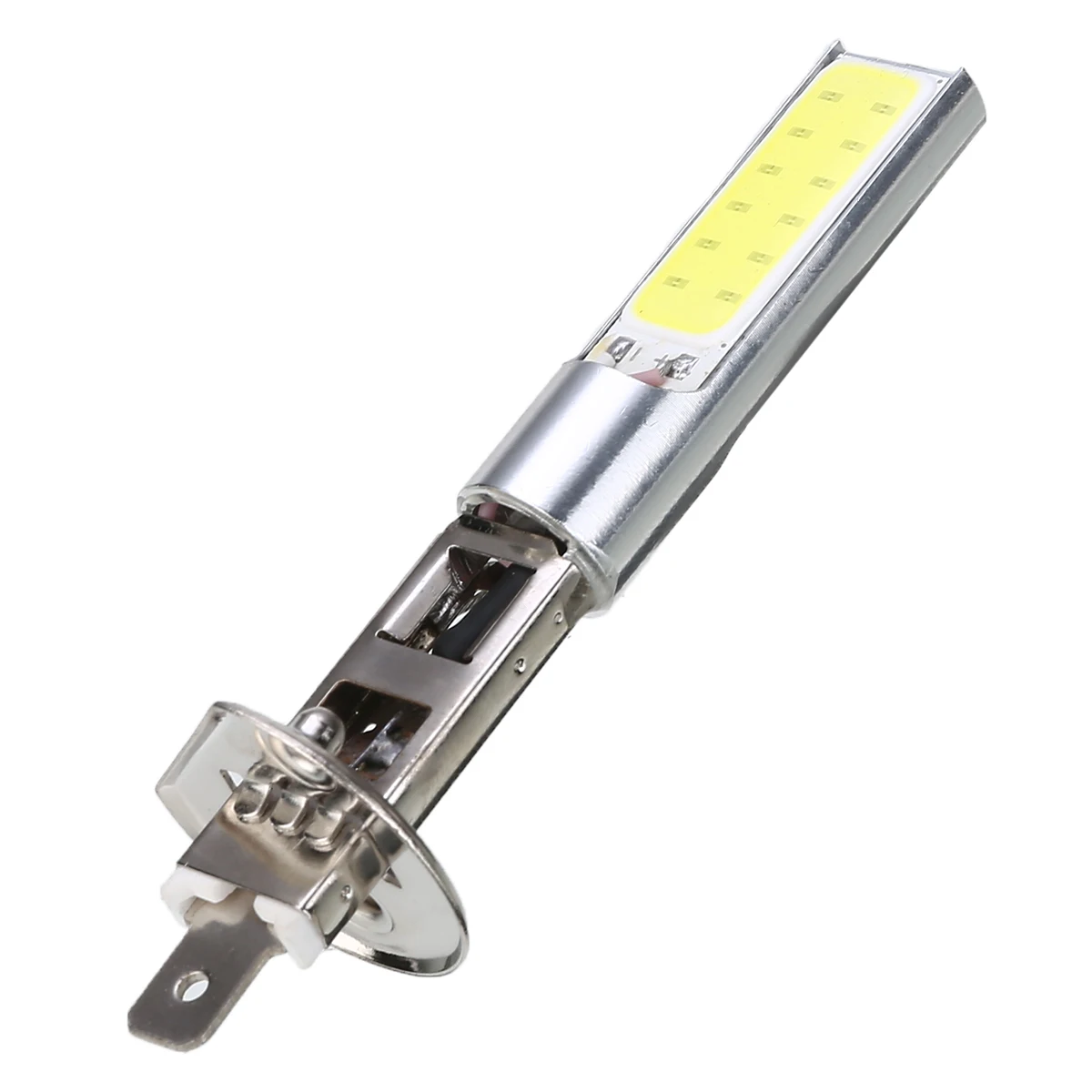 For Car Lighting 2pcs H1 COB LED Car Fog Light Headlight Daytime Running Light Bulb  DC 12V 6000K White Mayitr