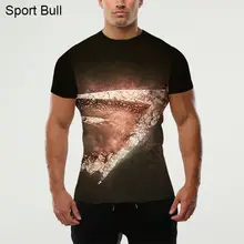 2016 New Fitness Bodybuilding 3d Printing Men Brands shark t-shirt Leisure With Short Sleeves Discount Lycra O-neck Streetwear