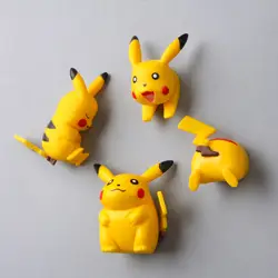 Pikachu 3,2-4,5 см миниатюрные игрушки #1377 подвижная фигурка brinquedo игрушка магнит на холодильник детский подарок на день рождения