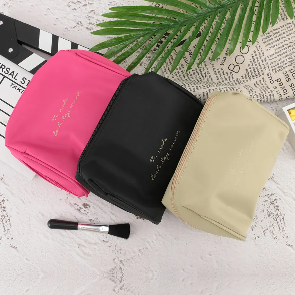 1 шт. модная повседневная сумка для макияжа женская нейлоновая Водонепроницаемая прочная сумочка для косметики портативный дорожный