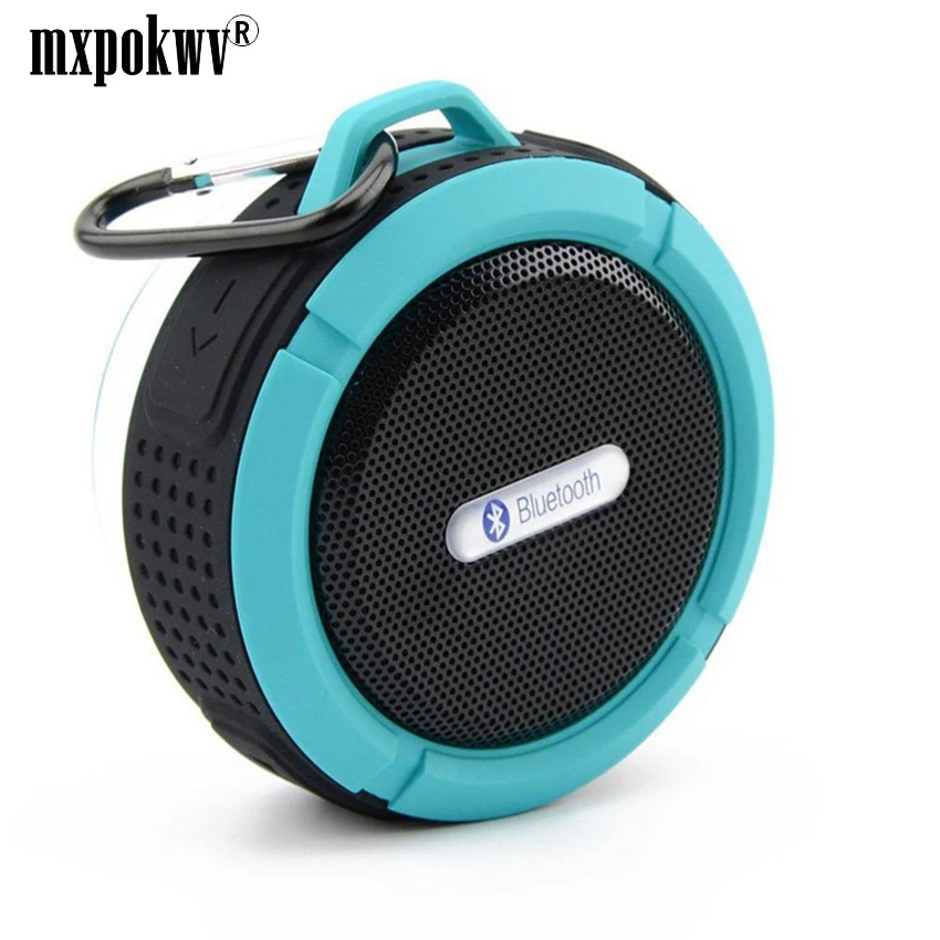 

Portable Wireless Bluetooth Speaker Waterproof Sound Box Car Phone Handsfree Speakers With Sucker Cup Hook TF Card Music Player