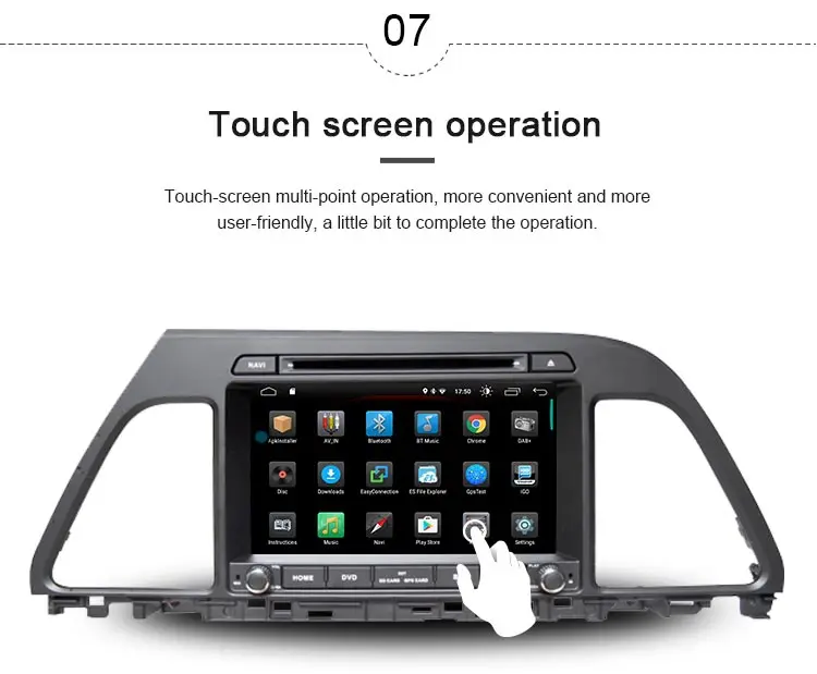 Cheap JDASTON Android 9.1 Car DVD Player For HYUNDAI Sonata 2015 2016 Multimedia GPS Navigation 2 Din Car Radio Audio Stereo WIFI 8