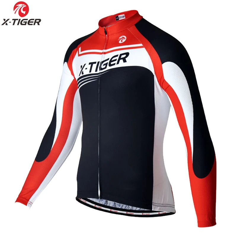 X-Tiger с длинным рукавом Велоспорт Джерси MTB велосипед одежда велосипедная летняя UV400 велосипедная одежда Ropa De Ciclismo для мужчин - Цвет: Long Cycling Jerseys