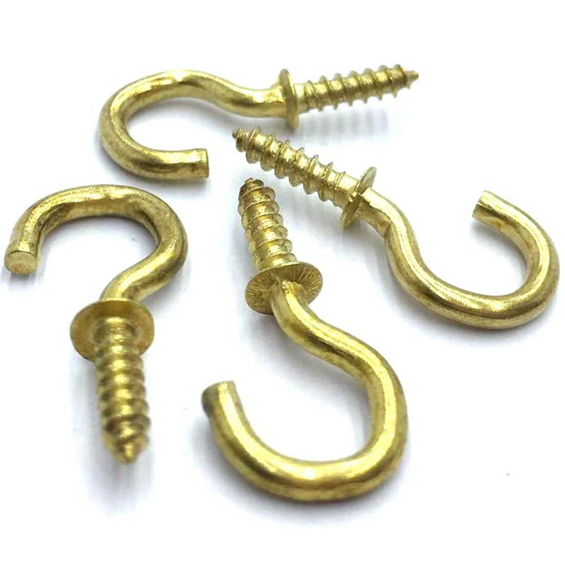 20 шт./компл. 1/2 cm латунь, позолоченный Кубок крючки плечи винт шляпа Вешалка для пальто вешалка высокое качество - изображение