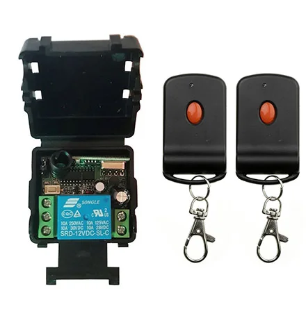 DC12V 24V 1CH мини Беспроводной RF пульт дистанционного управления выключатель света 10A