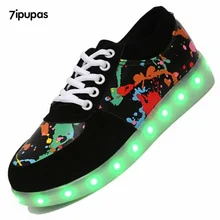 7ipupas 11 Colors LED Luminous Shoes lovers Led Shoes for Adults Men&Unisex Glowing Shoes USB Charging Light chaussure lumineuse