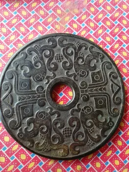 

Chinese old Carved with Pattern Collectible jade bi
