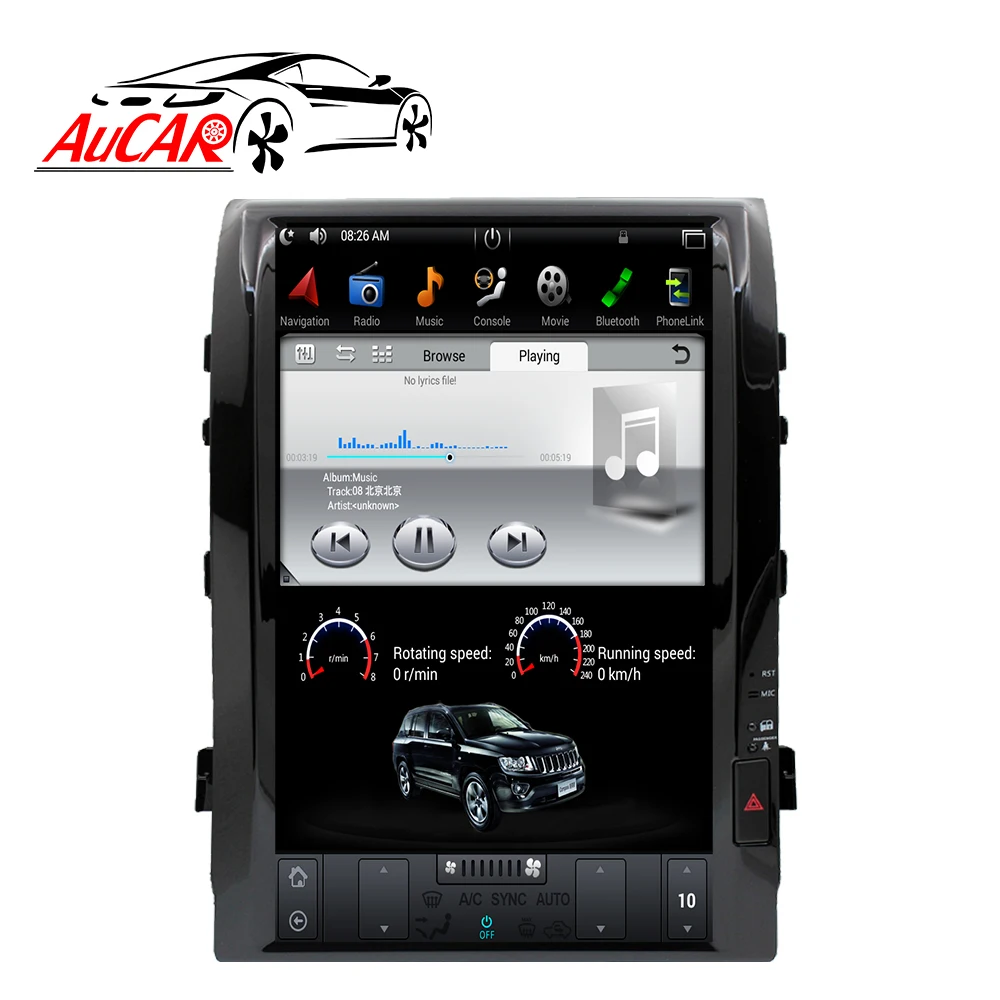 Flash Deal 2 DIN Android 8.1 Tesla 16" car radio for Toyota Land Cruiser 200 LC 200 2008 - 2015 1 DIN cassette player autoradio stereo HDMI 1