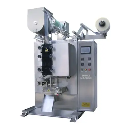 Automatic packaging machine with screw coffee/flavor powder packing machine four-side sealing racking