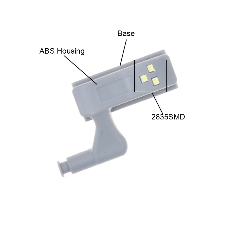 BOCHSBC 10 шт шкаф внутренний Hing шкаф светодиодный датчик света 0,25 Вт лампа для кухни гостиной спальни шкаф