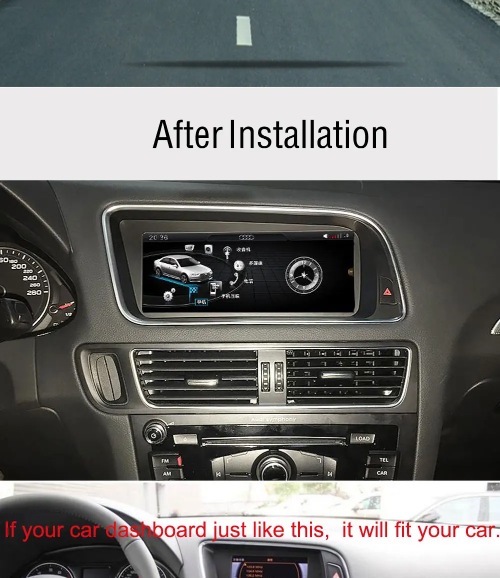 Cheap 2 Din Android 7.1 Car Radio For Audi Q5 2010 2011 2012 2013 2014 2015 2016 2017 Stereo GPS Navigation Car Head Unit Autoradio 3