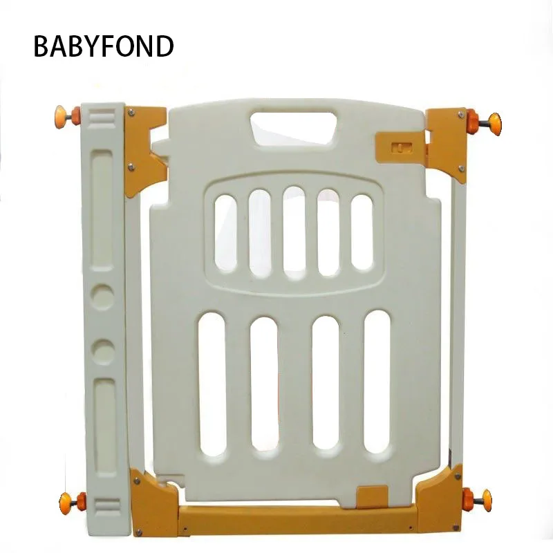 

72-84cm Children Safety Game Fence Fence Door Guardrail Infant Guardrail Stairs Pet Isolation Thickening Mail plastic