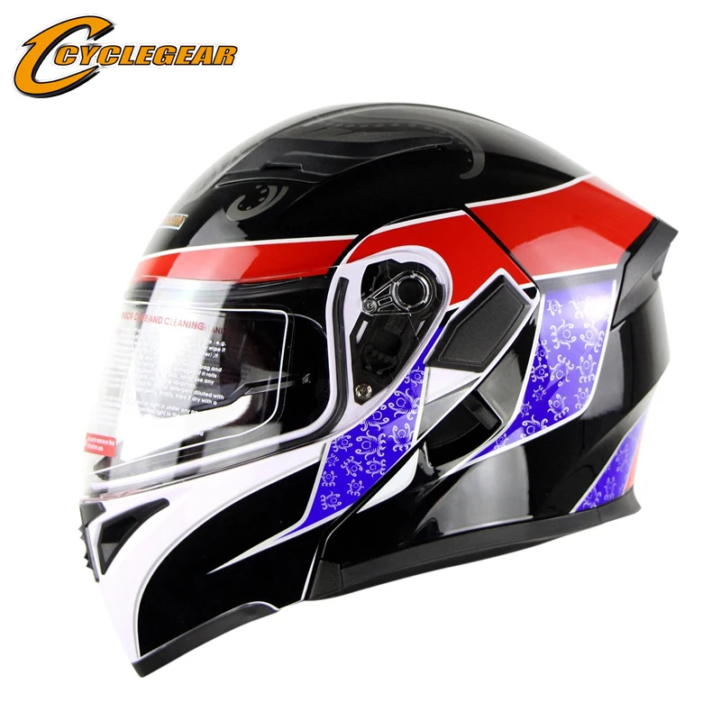 

Cyclegear ABS Flip Up Motorcycle Helmet Double Lens Casco Capacetes Moto Headgear CG902