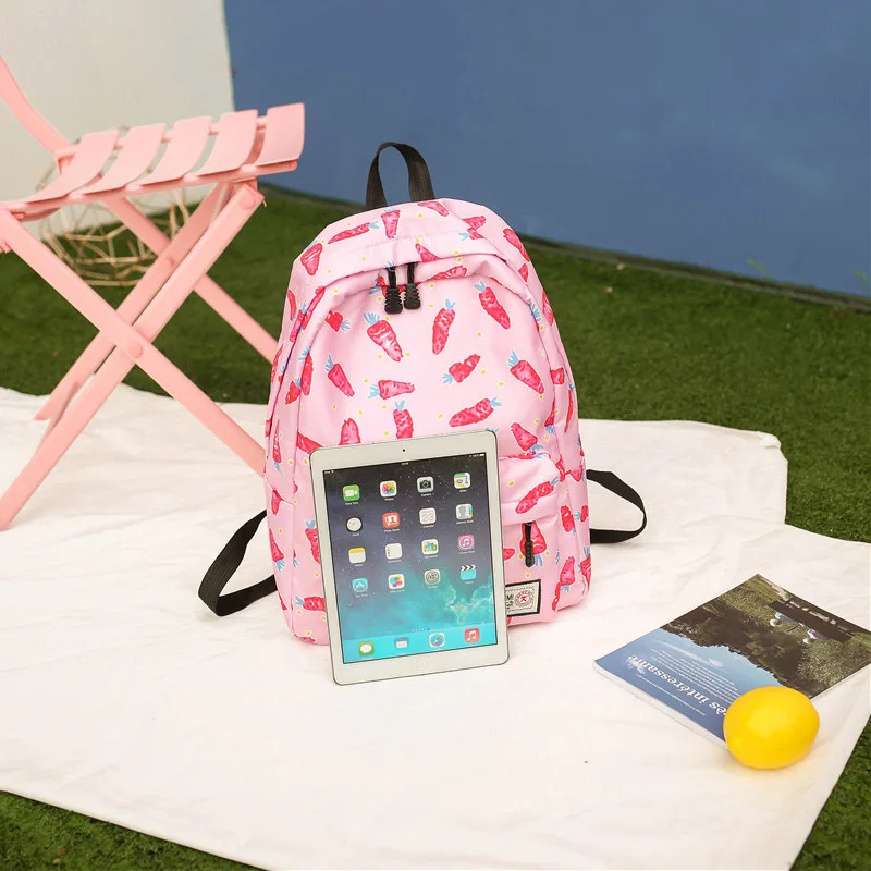 

Lady Girl Student Backpack School Bag Canvas Zipper For Books Mobile Phone Travel New
