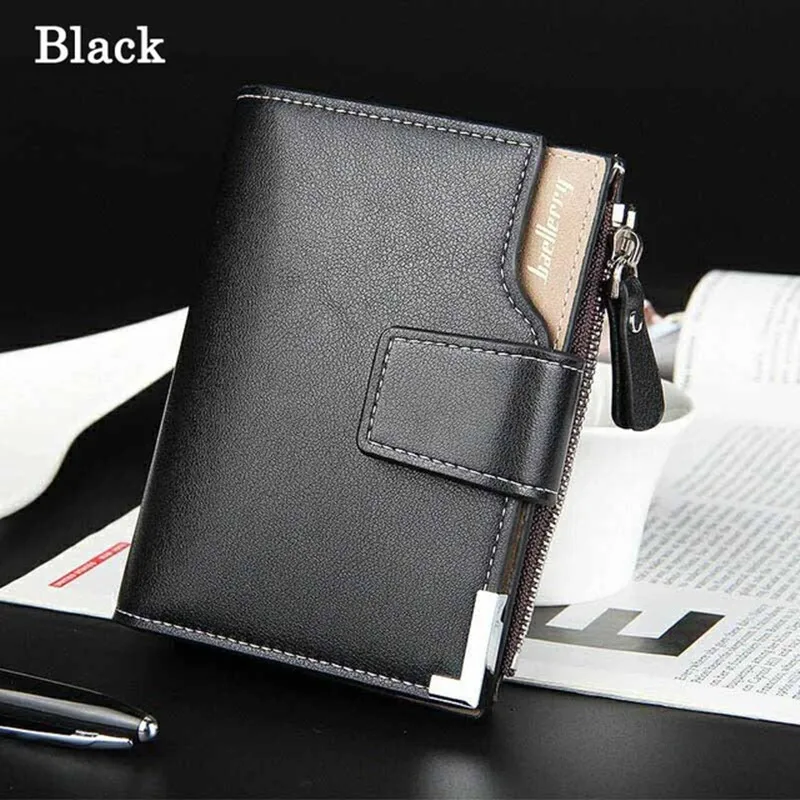 men's wallet leather men wallets purse short male clutch leather wallet mens money bag quality guarantee Fashion Busines 047Q