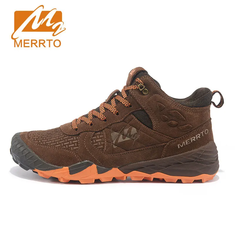 

MERRTO Men's Winter Fall Leather Outdoor Hiking Trekking Boots Shoes Sneakers For Men Sport Climbing Mountain Boots Shoes Man