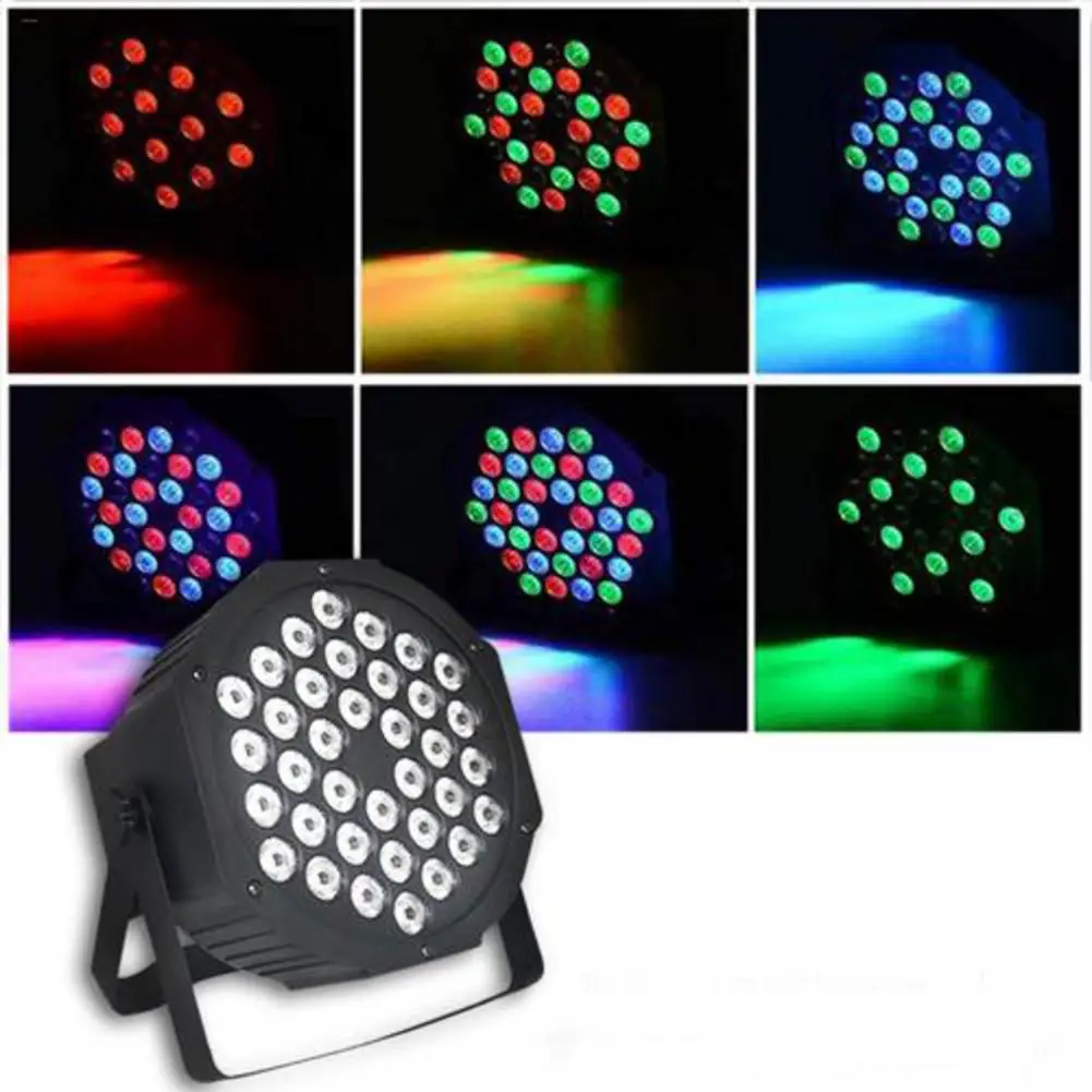

New 36 LED Stage Light RGB Crystal Magic Ball Bulb EU/US Plug DMX Par Light 36W 110-240V Disco Club Party Lighting Decorative