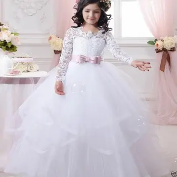 

HOT Communion Party Prom Princess Pageant Bridesmaid Wedding Flower Girl Dress