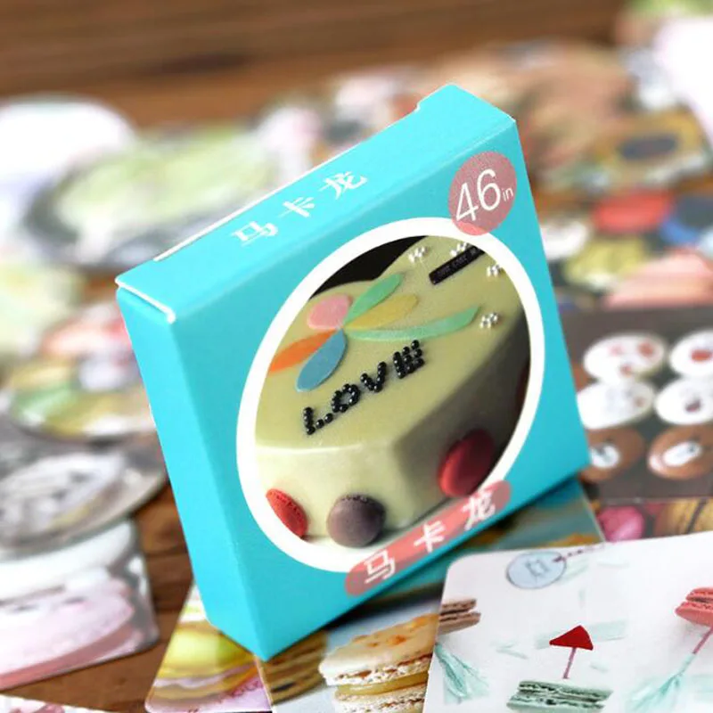 

Cute Stickers Food Pattern Mobile Phone Albums Diary DIY Scrapbook Stamp Stick Stationery Paper Korea Office School Supplies